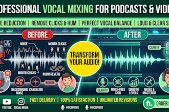 clean up your podcast vocal recordings