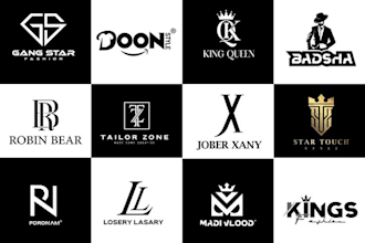 design a luxury, elegant premium logo and branding