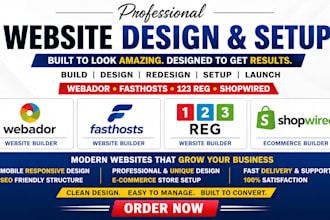 design webador website fasthosts website 123 reg website shopwired website setup