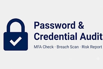 audit your teams password security and credential hygiene