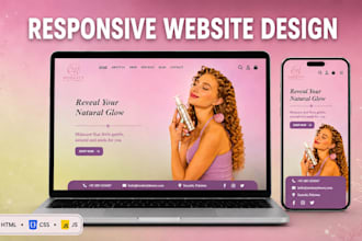 design a responsive one page website