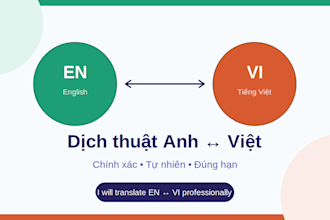 translate english to vietnamese and vietnamese to english