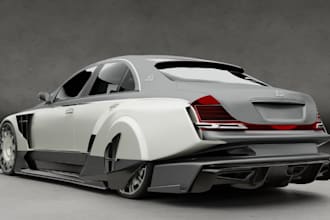 3d model car parts, vehicle designs, body kits and 3d printable cad models