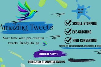 write viral tweets, x posts, threads and social media content