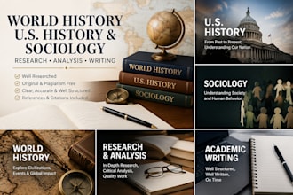do world history ,USA history and sociology