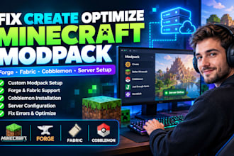 fix create optimize custom minecraft modpack forge fabric cobblemon server setup