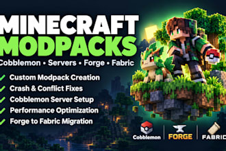create fix optimize minecraft modpack cobblemon server forge to fabric kradim