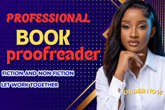 proofread fiction and nonfiction novel