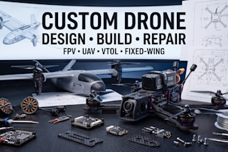 design build or repair your drone uav fpv quad or vtol aircraft