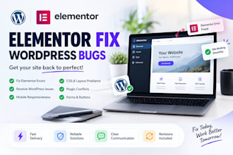 fix elementor bugs and wordpress errors
