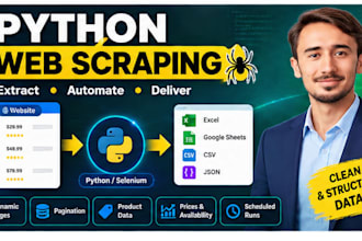 build a python web scraper for data extraction