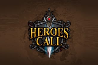 design gritty fantasy game mobile logo