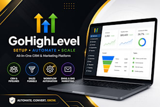 build gohighlevel funnels, workflows, and automation