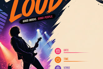 design an event or concert poster