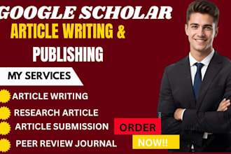 write and publish research in google scholar top journals