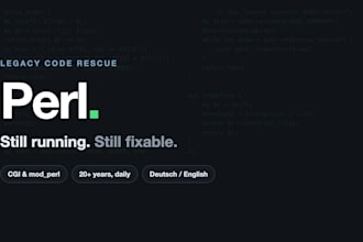 fix, modernise or extend your legacy perl code