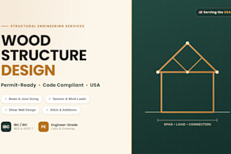 provide permit structural designs for timber wood structures in USA