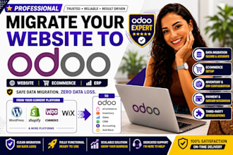 migrate your website to oddo with erp ecommerce inventory and data migration