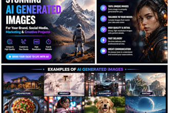 create stunning ai generated visuals and creative content
