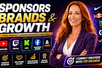 find youtube sponsorships, brand  deals and paid partnerships for creators