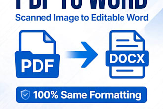 convert scanned pdf to editable word file english hindi typing