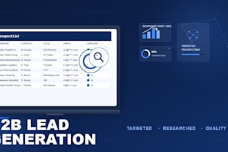 do targeted b2b lead generation and verified email list