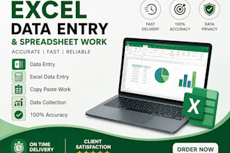 do excel data entry and spreadsheet work