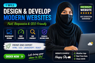 build a modern responsive weather website
