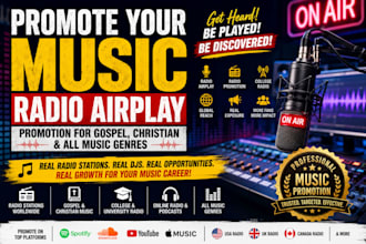 promote your music radio airplay promotion gospel  music college radio summit