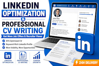 write ats optimized resume and linkedin profile