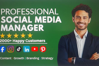 be your social media manager for content marketing and organic growth