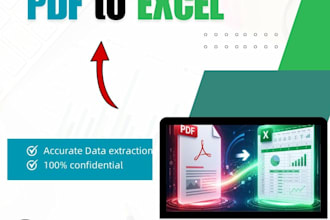 do flawless PDF to excel and word to excel data conversion