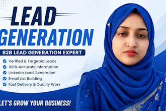do b2b lead generation, linkedin research and email list building