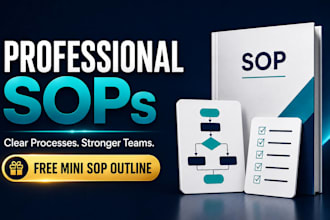 create sops, process documentation, workflows, and training manuals