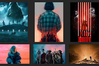 design a vintage or illustrated movie poster for indie film