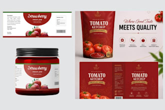 design professional product packaging, labels, boxes, pouches and 3d mockups