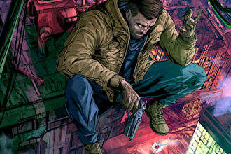 comic book illustration with comic book illustrator