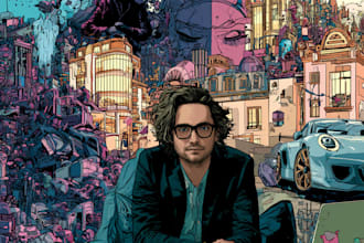 comic book illustration with comic book illustrator