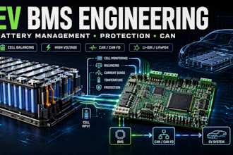 design custom ev bms battery management system and pcb