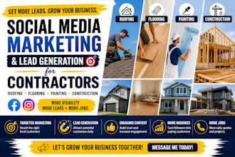 roofing contractor flooring painting consruction social media marketing leads