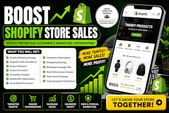 boost shopify store sales shopify promotion ecommerce marketing dropshipping
