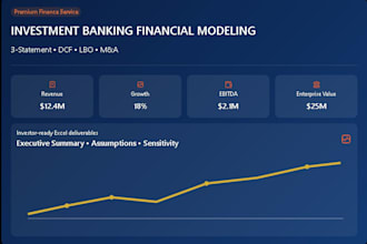 build 3 statement financial models, dcf valuation and forecasts