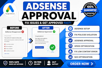 get google adsense approval and fix adsense rejection issues