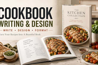 cookbook writer, cookbook design, formating recipe book design book cover