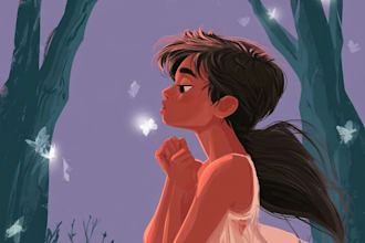 draw illustrations for children book