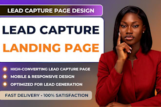 create landing page, lead capture page, sales funnel and squeeze page