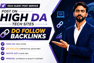 build quality do follow tech backlinks on high da tech sites via tech guest post