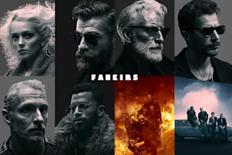 create an epic horror, sci fi, or action movie poster