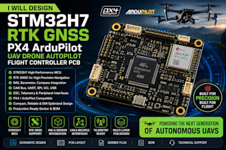 design stm32h7 rtk gnss px4 ardupilot uav drone autopilot pcb
