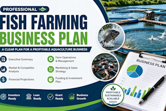 create a professional fish farming business plan